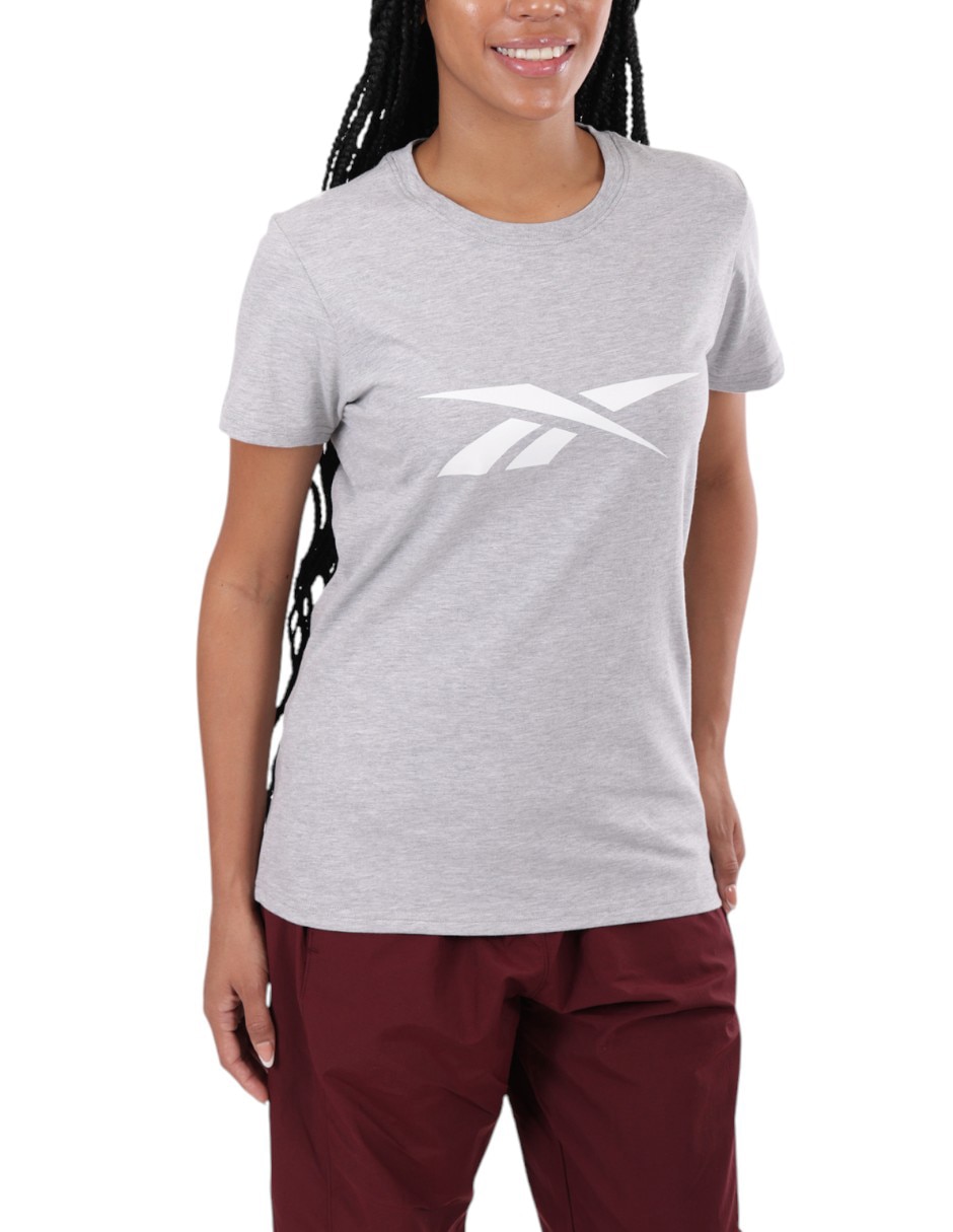 Playera manga corta cuello redondo para mujer