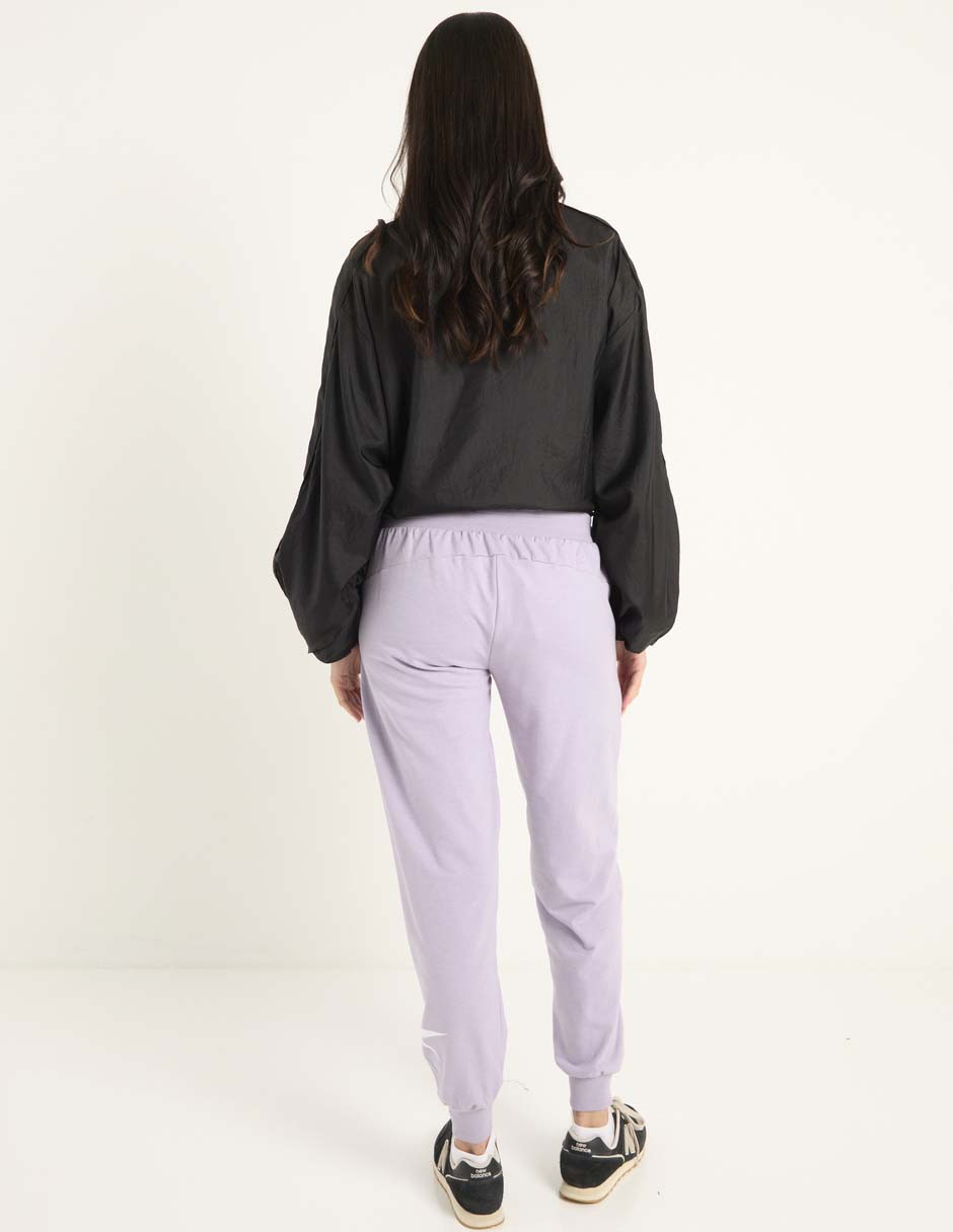 Pants regular con elástico para mujer 4