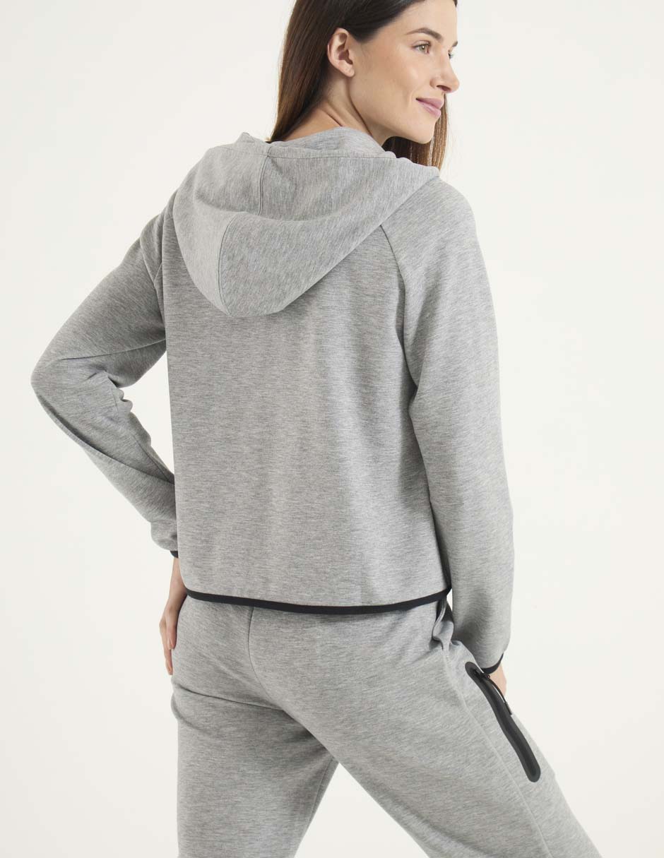 Sudadera con capucha y bolsa Sprint para mujer