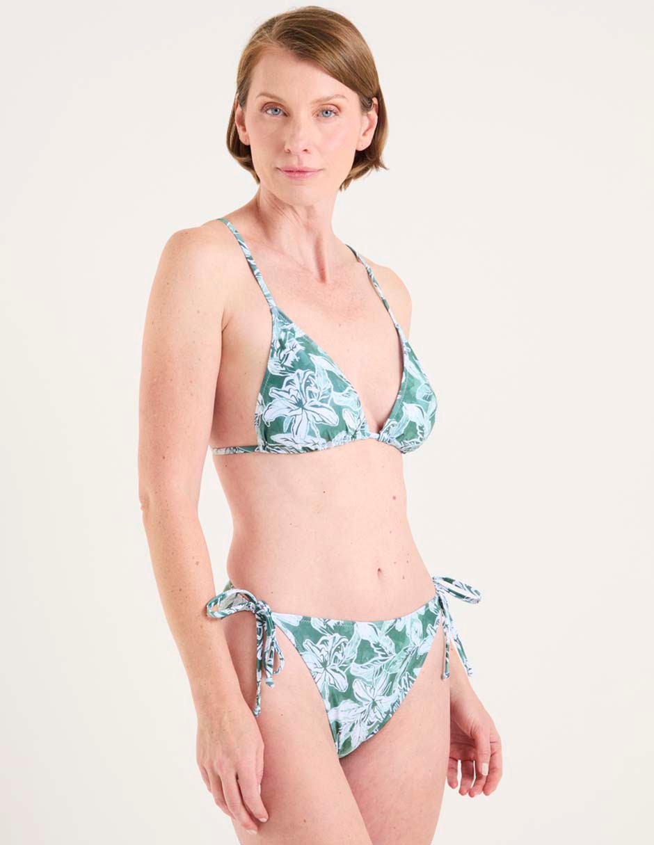 Conjunto bikini estampado floral para mujer