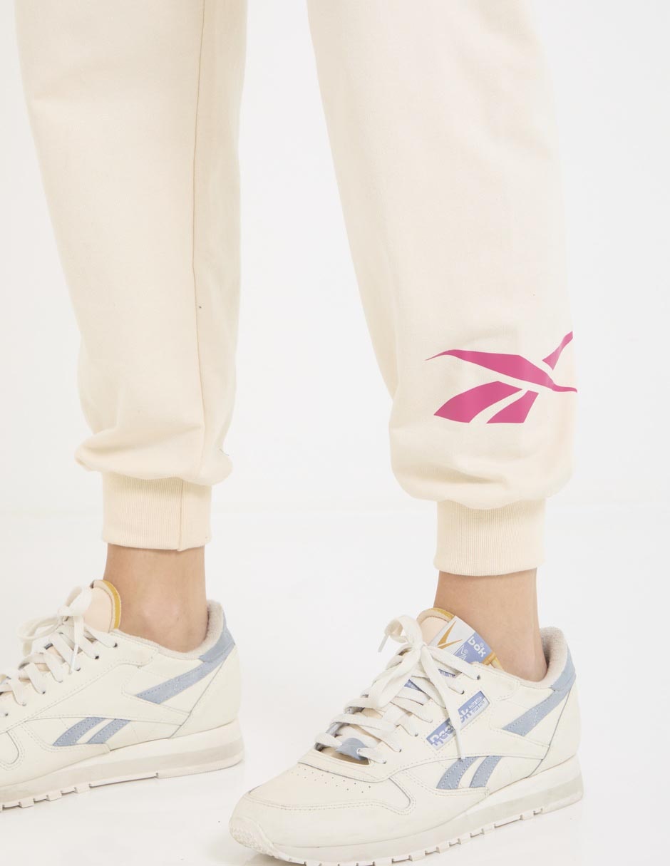 Pants regular Rebook con jareta para mujer 4