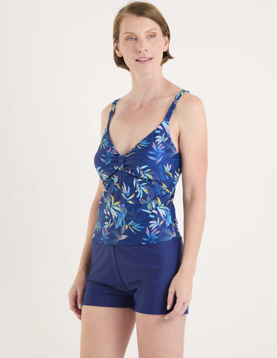 Traje de baño short estampado floral para mujer Traje de baño short estampado floral para mujer
