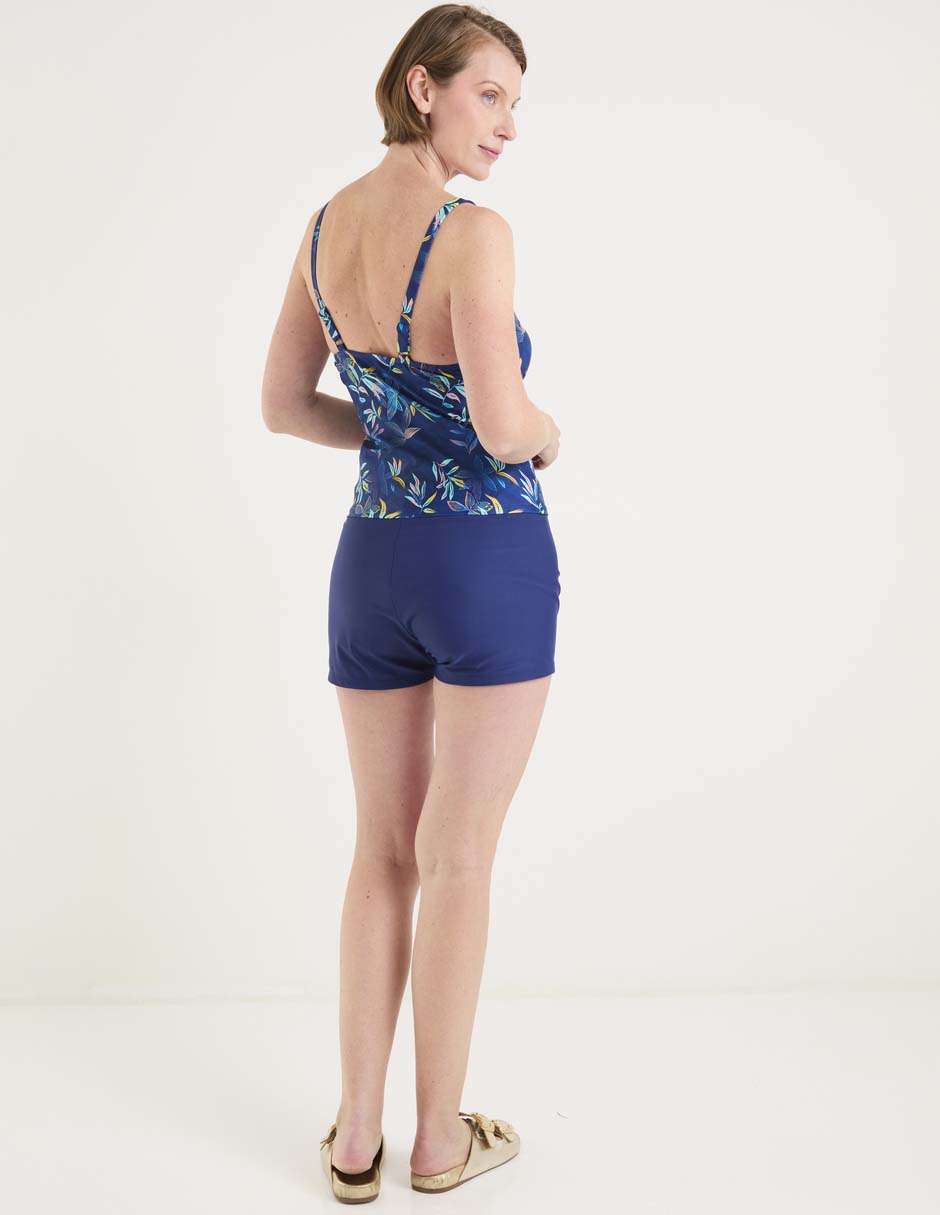 Traje de baño completo estampado floral para mujer 4