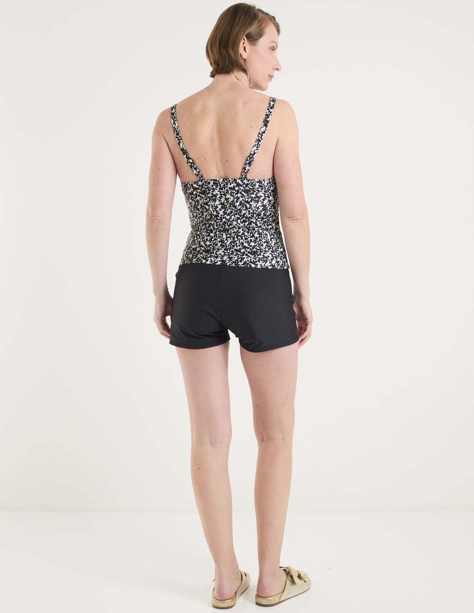 Traje de baño completo estampado floral para mujer
