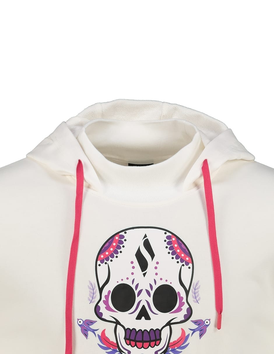 Sudadera Skechers día de muertos con capucha para mujer