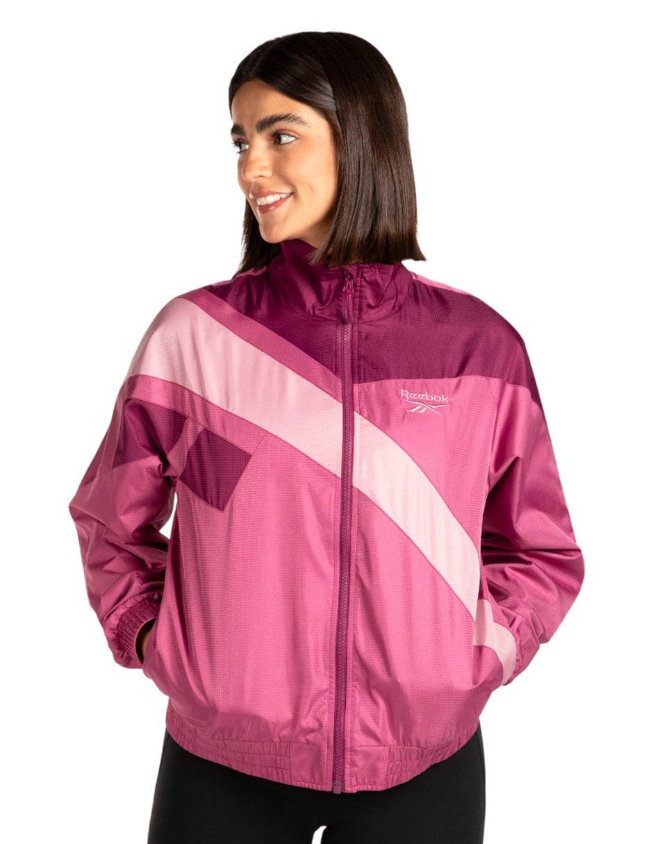 Chamarra casual Reebok para mujer