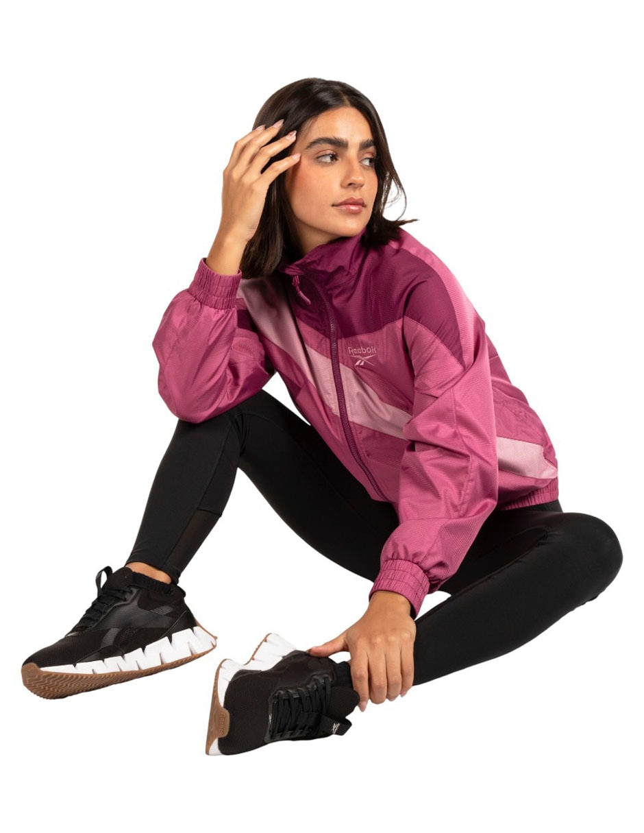 Chamarra casual Reebok para mujer