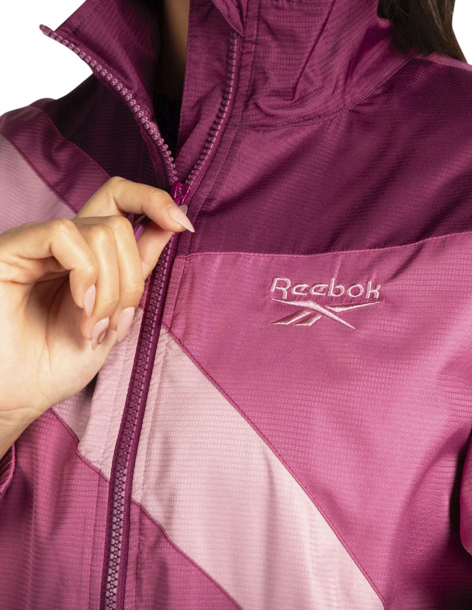 Chamarra casual Reebok para mujer