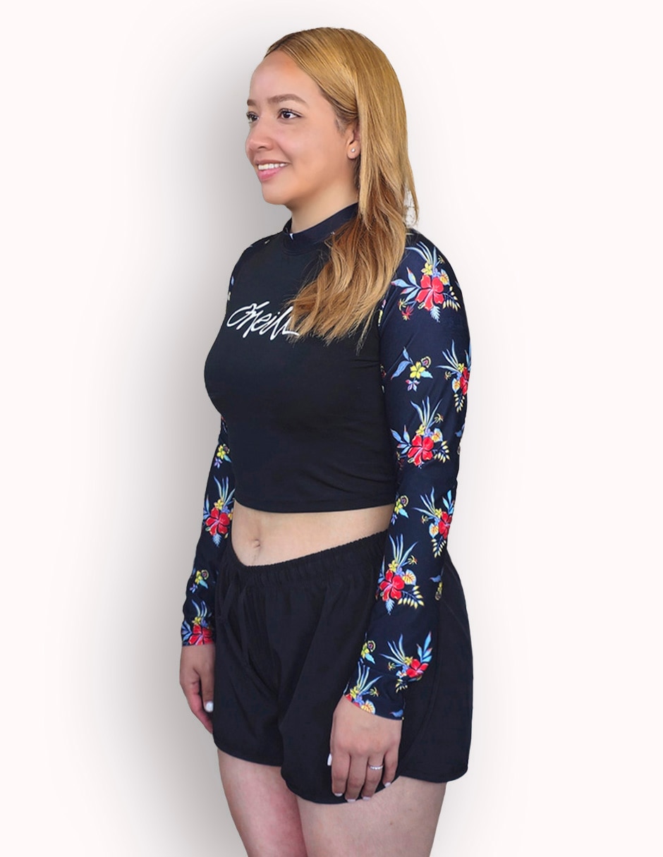 Playera deportiva para natación de mujer 4
