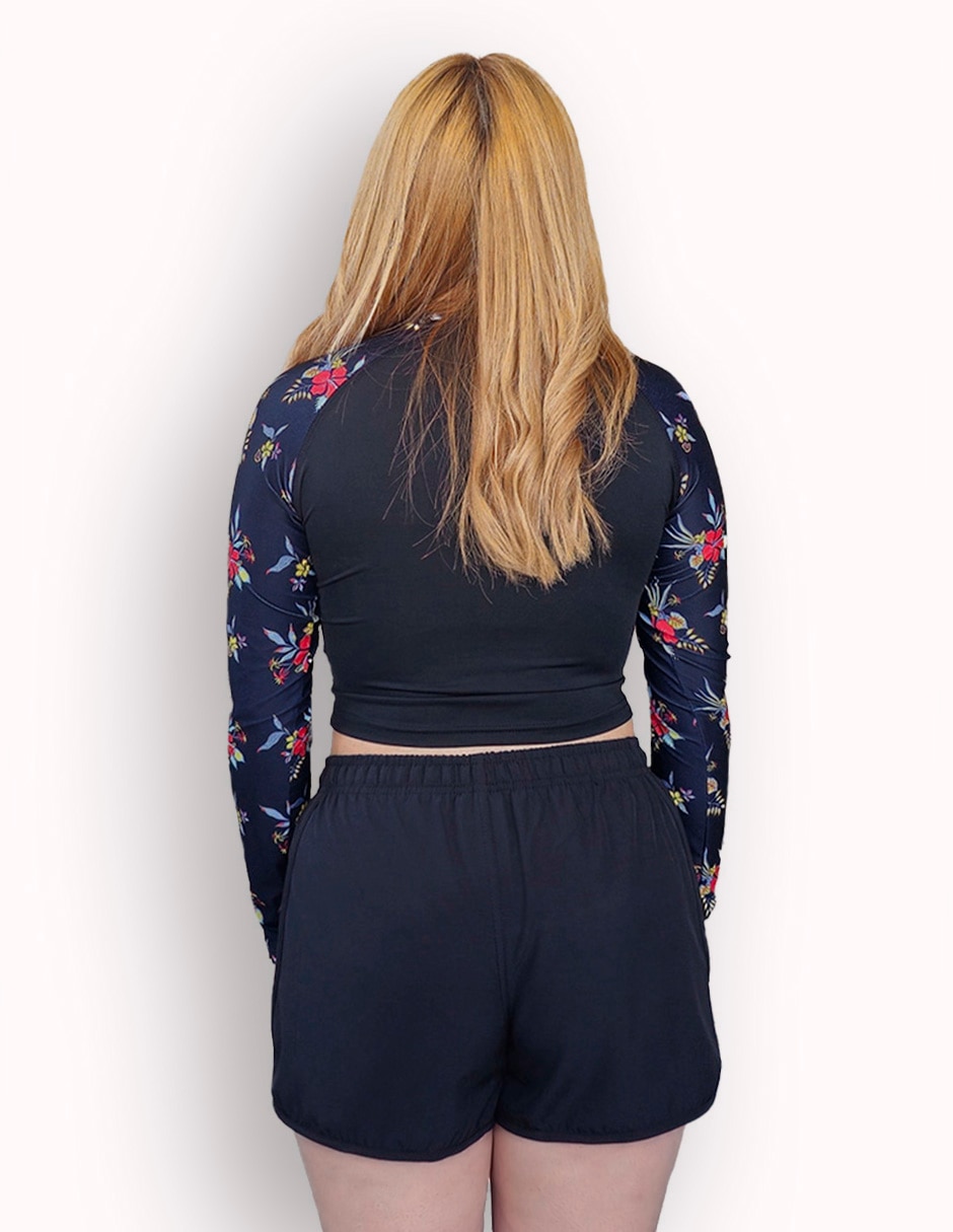 Playera deportiva para natación de mujer 3
