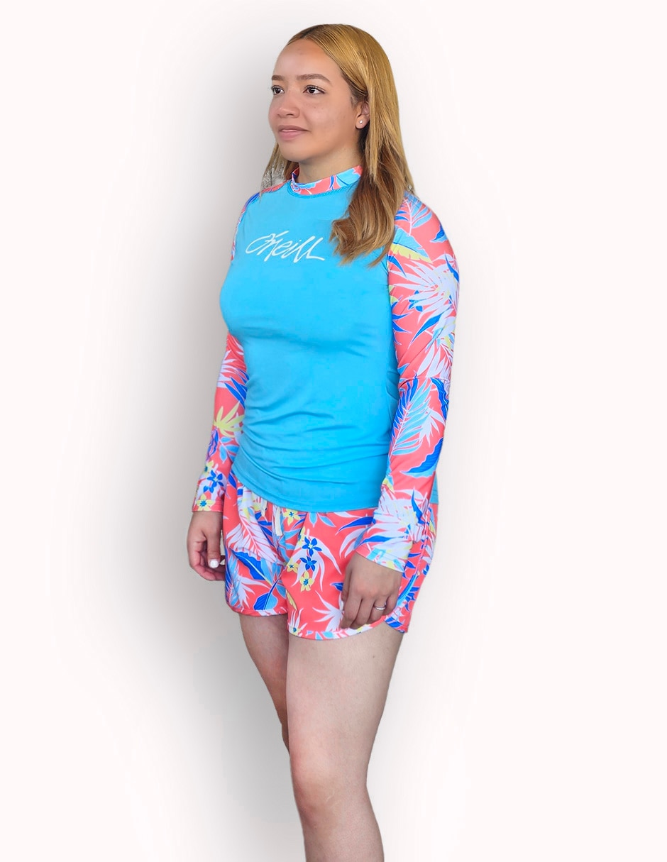 Conjunto traje de baño estampado floral para mujer