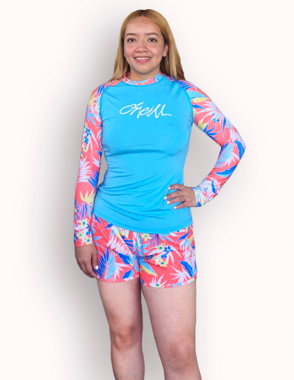 Conjunto traje de baño estampado floral para mujer