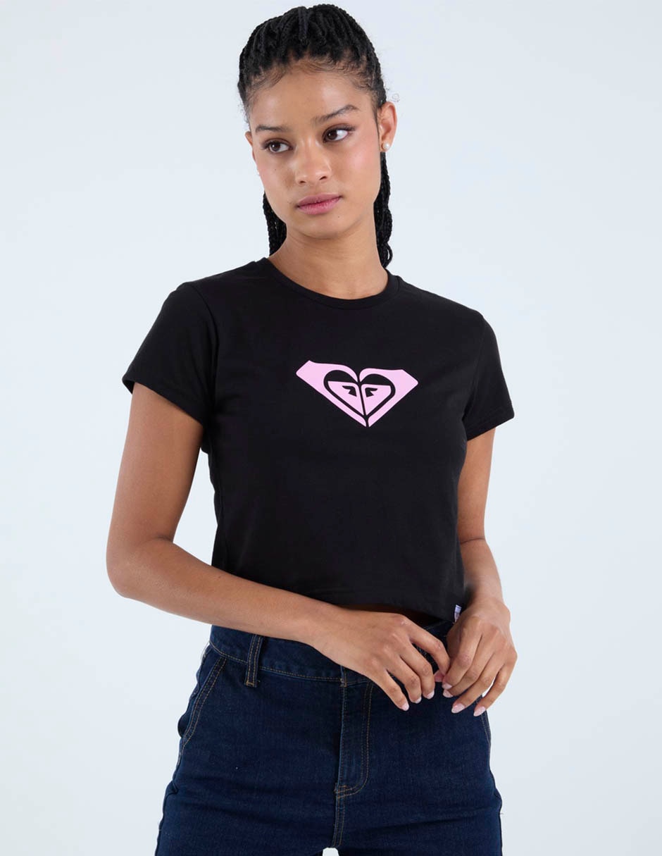Playera manga corta cuello redondo para mujer 2
