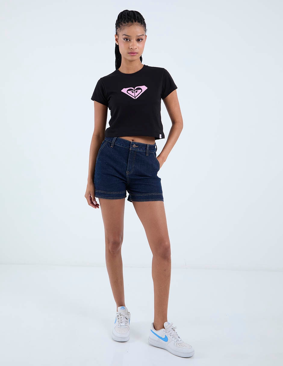 Playera manga corta cuello redondo para mujer 3
