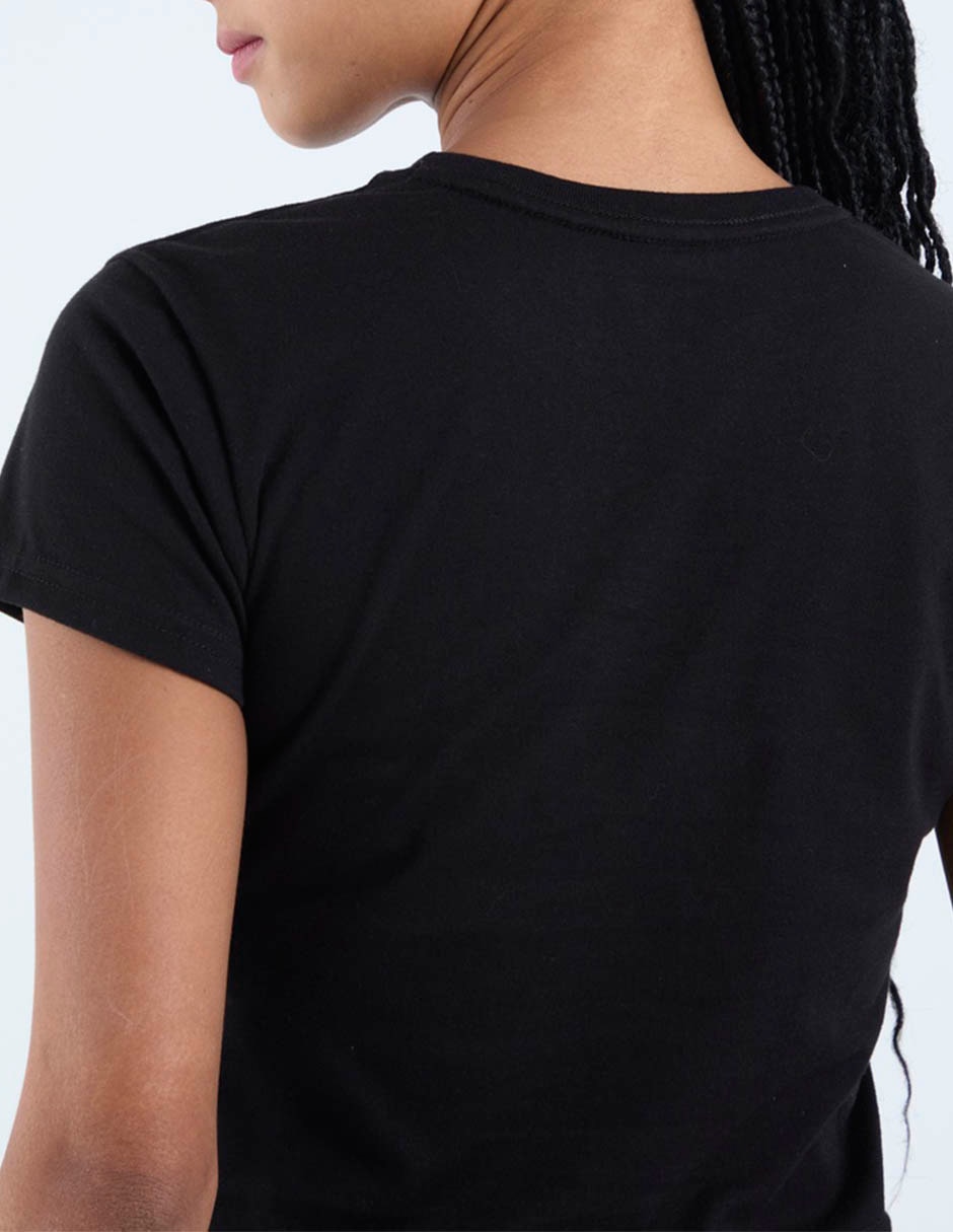 Playera manga corta cuello redondo para mujer 5