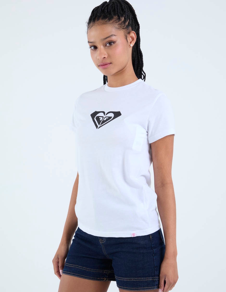 Set playera manga corta Roxy Básica cuello redondo para mujer