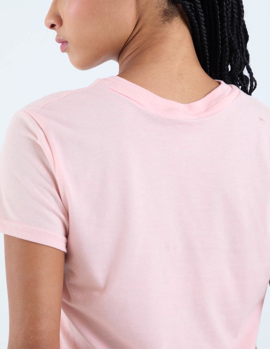 Playera manga corta Roxy cuello redondo para mujer