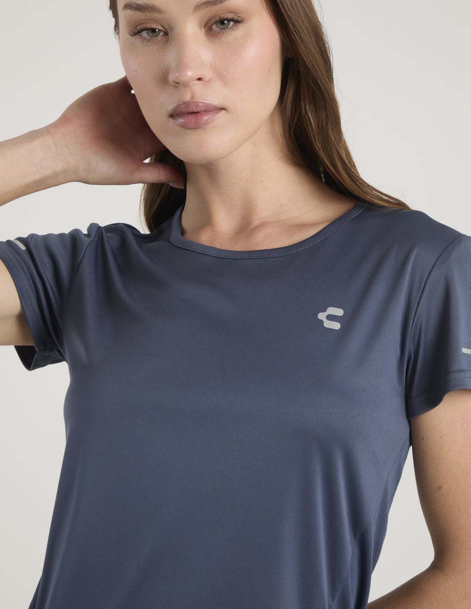 Playera manga corta Charly cuello redondo para mujer