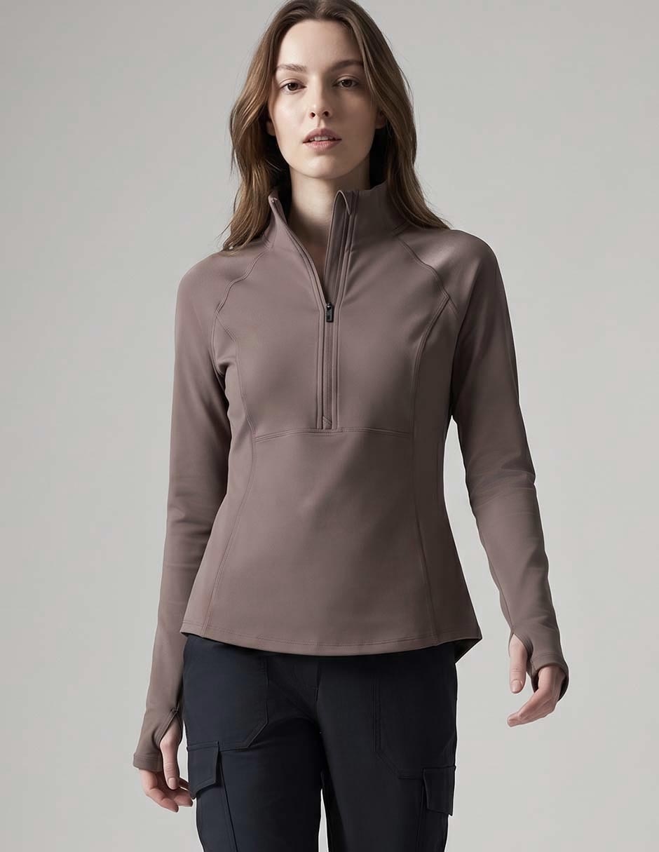 Sudadera con con abertura para mujer