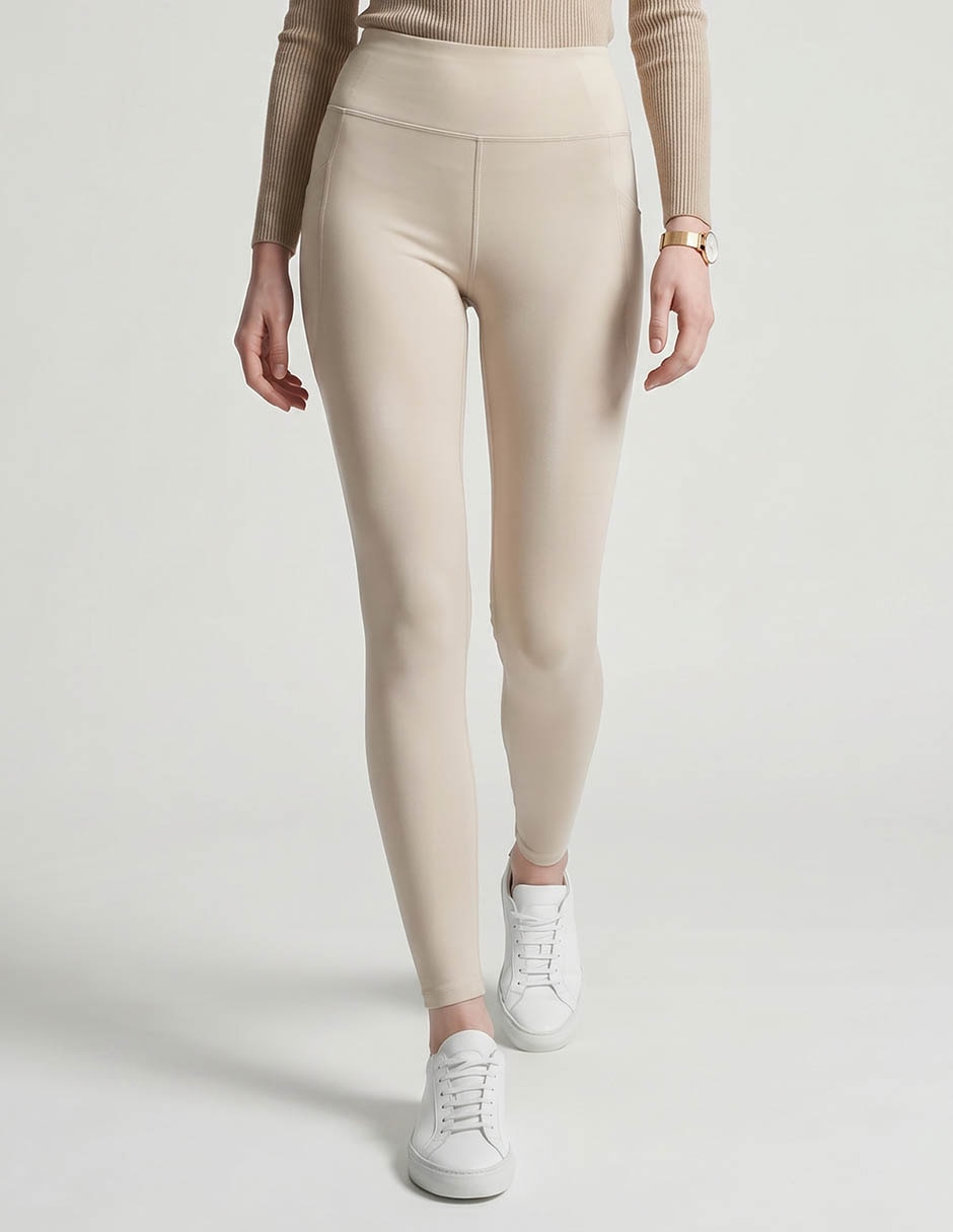 Legging A La Cintura Con El‡stico Para Mujer