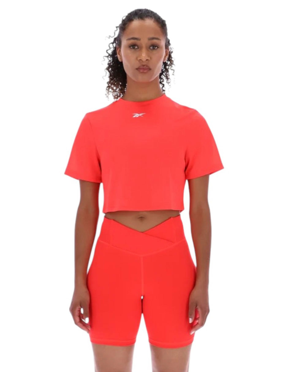 Playera manga corta Reebok cuello redondo para mujer