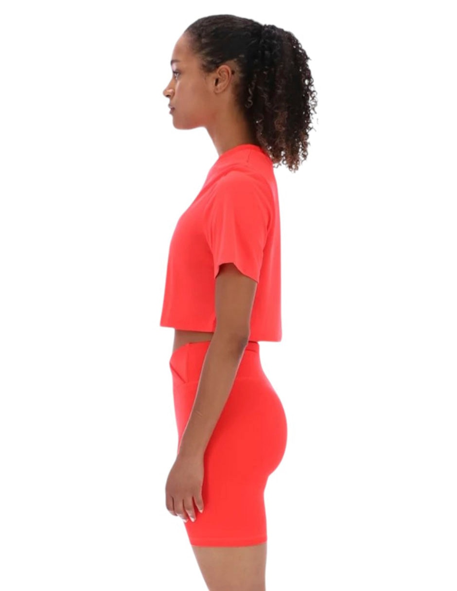 Playera manga corta Reebok cuello redondo para mujer