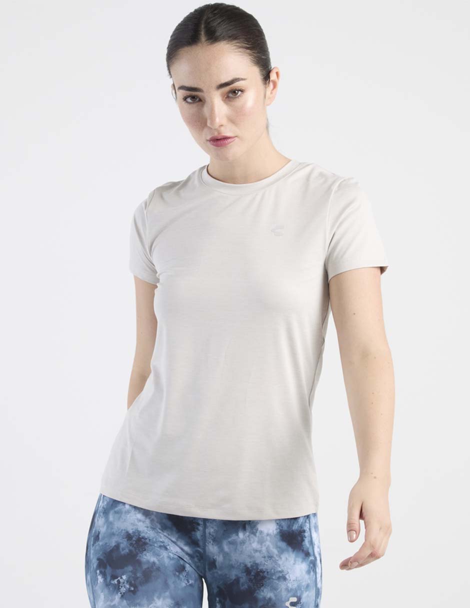Playera manga corta cuello redondo para mujer 2