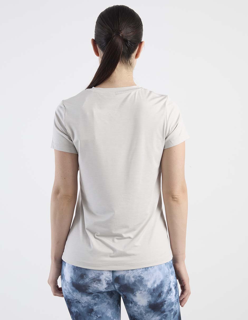 Playera manga corta cuello redondo para mujer 6