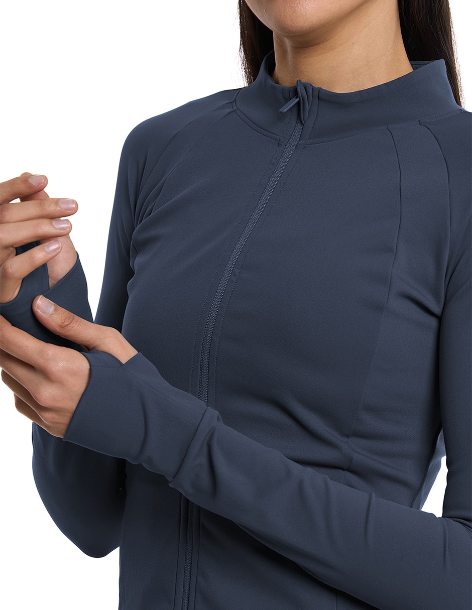 Chamarra para entrenamiento Fitness para mujer 4