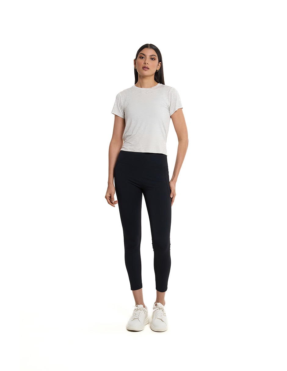 Legging a la cintura con medio elástico para mujer 1